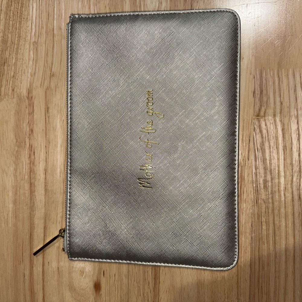 Elegant Silver Wristlet with Gold Accents - Picture 2 of 8